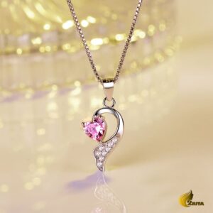 آویز نقره دخترانه قلب