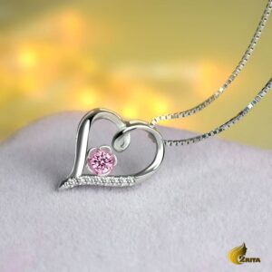 گردنبند نقره زنانه نگین دار