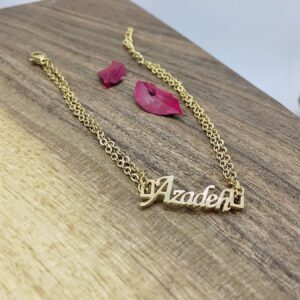 دستبند زنانه استیل طرح اسم