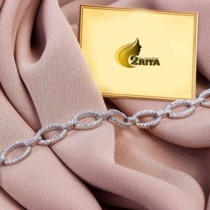 دستبند نقره زنانه طرح حلقه