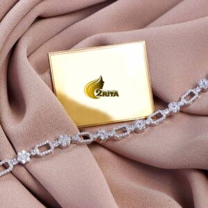 دستبند نقره زنانه دونه فلاور