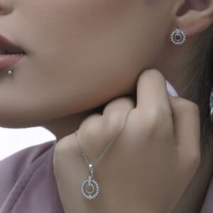 نیمست نقره ظریف خورشید کد 259