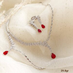 سرویس نقره زنانه طرح جواهر کد 298