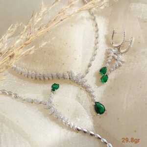 سرویس نقره زنانه طرح جواهر کد 298